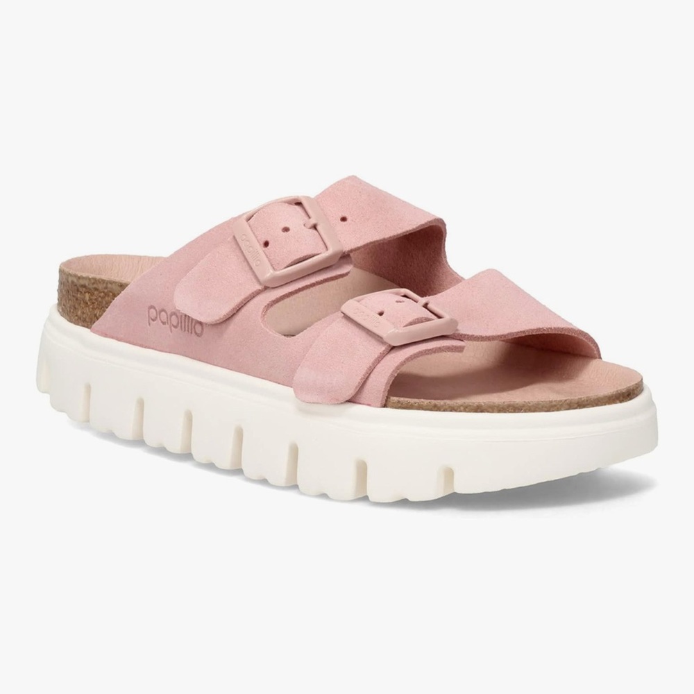 Papillio Pink Double Strap Sandals